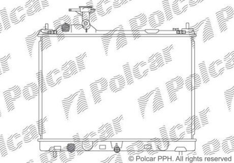 Фото автозапчасти радіатор охолодження Polcar 74C108-1