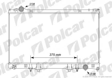 Фото автозапчастини радіатор охолодження LS 94-00 (1640050130) Polcar 804108-1