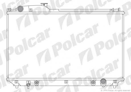 Радиатор охлаждения LS, 01- (1640050230, 1640050231) Polcar 804208-1 (фото 1)