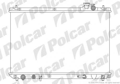 Радіатор охолодження RX 99-03 (1640020140, 1640020130) Polcar 806008-1