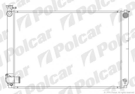 Радіатор охолодження RX 04- (1604120354, 1604120352, 1604120353) Polcar 806108-4