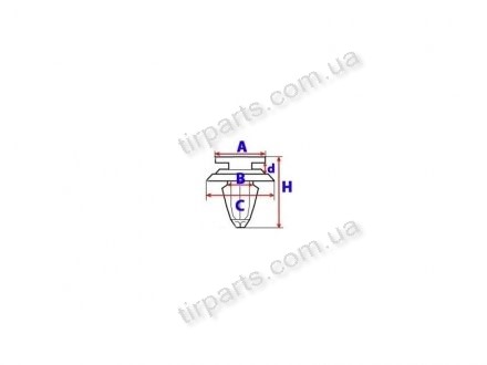 Фото автозапчасти крепление накладки KIA CARNIVAL, 02- (OK56B50CB3, OK56B50CB3, OK56B50CB3) Polcar 80824141 (фото 1)