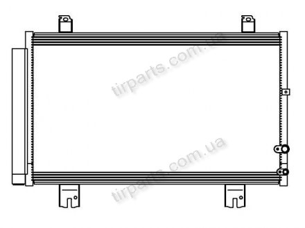 Фото автозапчасти радиатор кондиционера LEXUS GS, 03.12- (88460-30B40) Polcar 80E1K82K