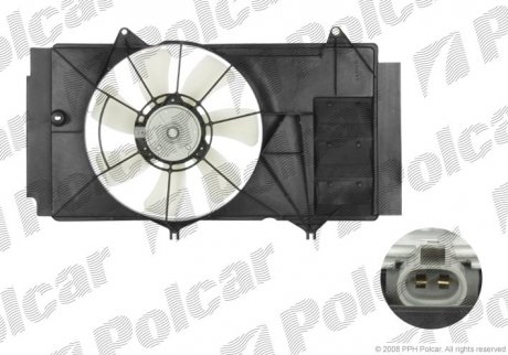 Вентилятор с корпусом/кронштейном TOYOTA YARIS Polcar 810323W4