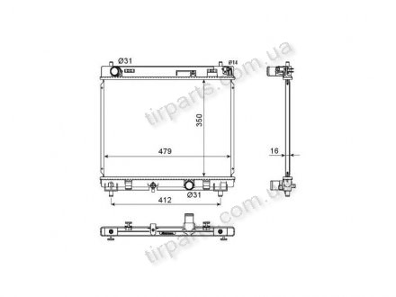 Фото автозапчасти радиатор охлаждения YARIS III (164000N050) Polcar 810508-4 (фото 1)