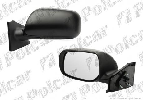 Фото автозапчасти зеркало наружное правый YARIS, 01.06- HB (879100D240, 879150D901) Polcar 810552-M