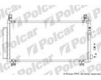 Фото автозапчасти радиатор кондиционера Toyota Yaris, 07- (8846052100) Polcar 8105K8C4 (фото 1)