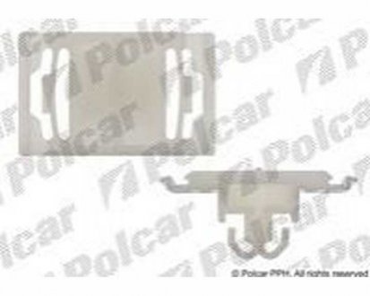 Фото автозапчастини кріплення накладки AUDI 100, 90- (4A0853825) Polcar 81101316B