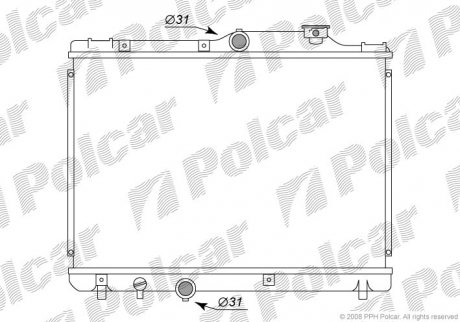 Радиаторы охлаждения Polcar 811108-2 (фото 1)