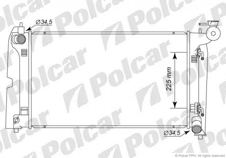 Радіатор охолодження Polcar 811308-5