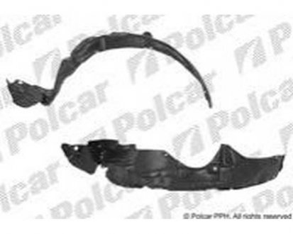 Фото автозапчастини підкрилок лівий TOYOTA COROLLA, 00- (53876-12260) Polcar 8113FL1T (фото 1)