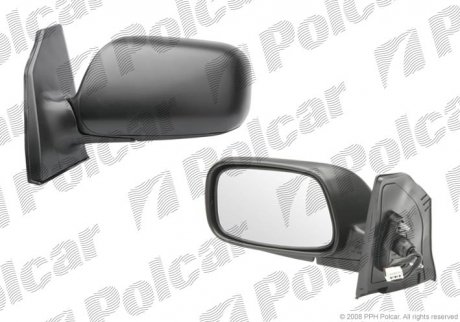 Фото автозапчастини дзеркало зовнішнє правий TOYOTA COROLLA 02- (8790102060) Polcar 8114524M