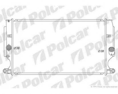 Фото автозапчасти радиатор охлаждения AURIS, 12- (164000R030) Polcar 8116084K