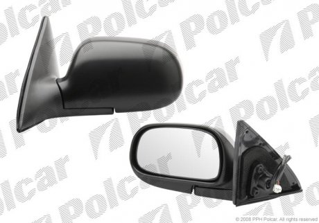 Фото автозапчасти зеркало наружное правый TOYOTA CARINA E92-96 (8791005051, 879102B600, 8790805011) Polcar 8122524M