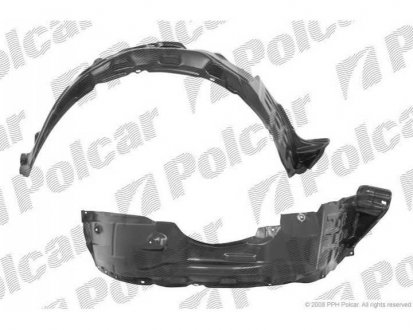 Фото автозапчастини підкрилок правий TOYOTA AVENSIS 97- (53875-05020) Polcar 8123FP1