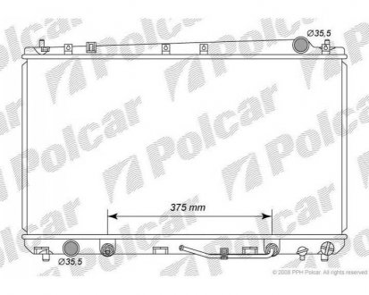 Фото автозапчасти радиатор охлаждения AVALON 00- (164000A180) Polcar 813108-1