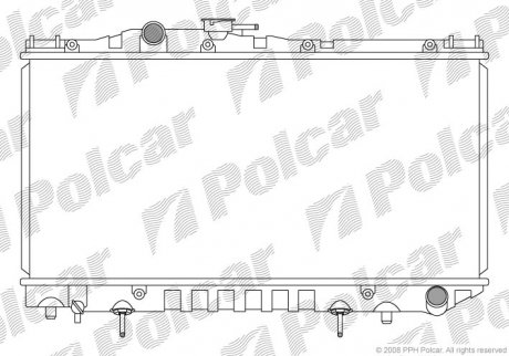 Фото автозапчасти радиатор охлаждения CELICA 85-89 (1640074070) Polcar 813908-2