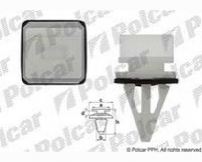 Фото автозапчасти крепление накладки HONDA ACCORD, 03- (94530757, 91513-SM4-000) Polcar 81453833