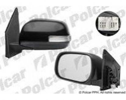 Фото автозапчасти зеркало наружное правый RAV4, 02.09- (87910-42B00) Polcar 8149525S