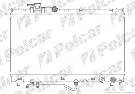 Фото автозапчастини радіатор охолодження Polcar 815608-2