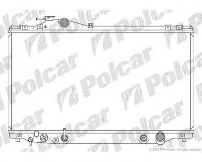 Фото автозапчасти радиатор охлаждения SUPRA 93- (1640046430, 1640046300) Polcar 8161083