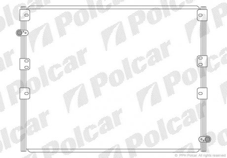 Радіатор кондиціонера Polcar 8177K81K (фото 1)