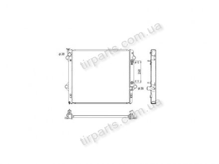 Фото автозапчастини радіатор охолодження LAND CRUISER 120 (1640030140, 1640030141) Polcar 817808-3