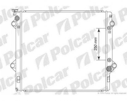 Фото автозапчастини радіатор охолодження LAND CRUISER 120 (1640030140, 1640030141) Polcar 8178083K