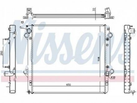 Фото автозапчастини радіатор охолодження LAND CRUISER 120 (1640067230) Polcar 817808-5 (фото 1)