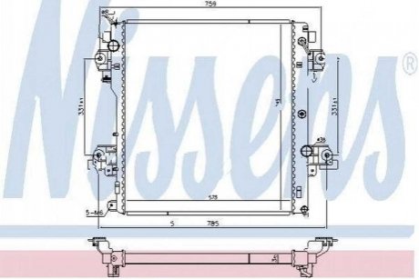 Фото автозапчасти радиатор охлаждения LAND CRUISER, 09- (1640030300) Polcar 818108-2