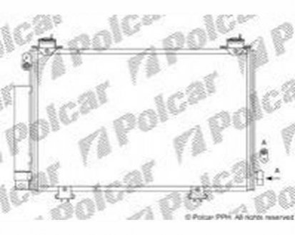 Фото автозапчасти радіатор кондиціонера Polcar 8183K8C1 (фото 1)