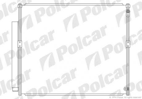 Радіатор кондиціонера Polcar 8191K81K