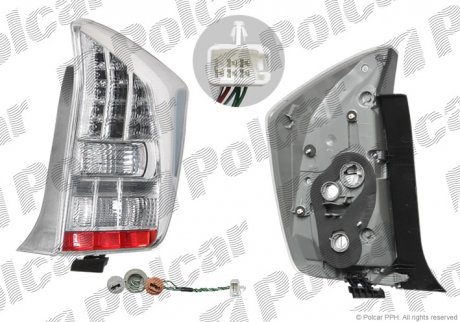 Фото автозапчасти фонарь задний PRIUS, 05.09- (81551-47120, 81551-47122) Polcar 81H188-E