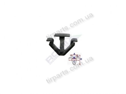 Фото автозапчасти крепление накладки Volkswagen SHARAN, 01-10 (7M0868563) Polcar 9009724 (фото 1)