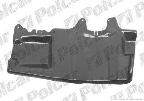 Защита под двигатель левый VOLVO S40/V40 96-04 Polcar 9040345 (фото 1)