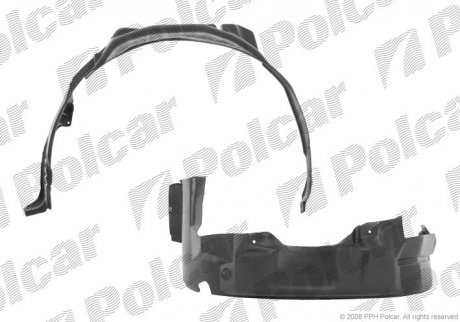 Подкрылок левый VOLVO S40/V40 96- (30865454-0) Polcar 9040FL-1