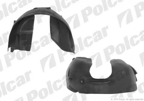 Подкрылок левый VOLVO S40/V50, 04- (30678143-6) Polcar 9042FL-1