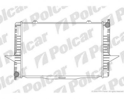 Фото автозапчастини радіатор охолодження S70/V70/C70 97- (8601449, 8601448) Polcar 907008-1