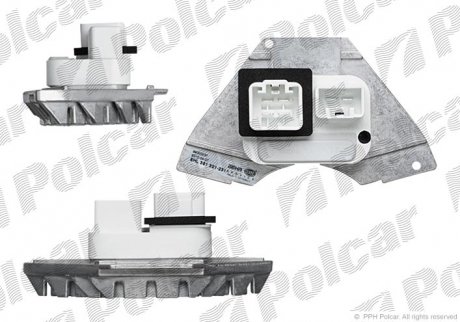 Регулятор вентилятора кабіни VOLVO S70/V70/S80/XC (9171541, 8693262) Polcar 9070KST1X (фото 1)
