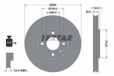 Гальмівні диски Polcar 92111603 (фото 1)