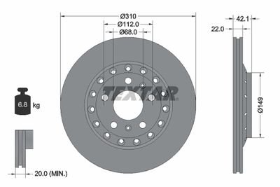 Гальмівні диски Polcar 92152303 (фото 1)