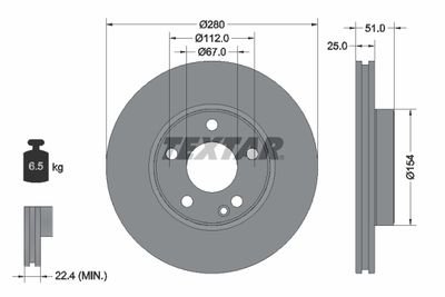 Гальмівні диски Polcar 92257005 (фото 1)