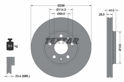 Гальмівний диск Polcar 92268803 (фото 1)