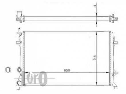 Радіатор охолодження BEETLE, 11- (5C0121251E, 5C0121251D) Polcar 950308A1