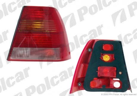 Ліхтар задній Volkswagen BORA, 11.98- (1J5945095AA, 1J5945095M, 1J5945111M) Polcar 951287-E
