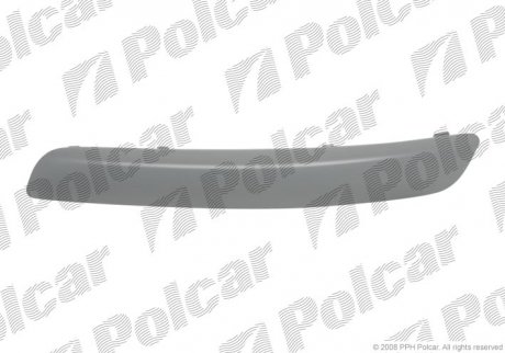 Накладка бампера правий Volkswagen GOLF V, 04- (1K0807656AGRU) Polcar 95130716 (фото 1)