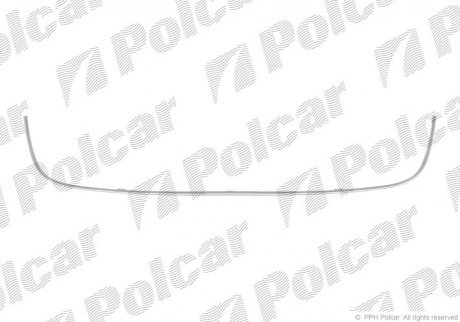 Накладка решітки бампера GOLF VI, 10.08- (5K08531012ZZ) Polcar 9518276 (фото 1)