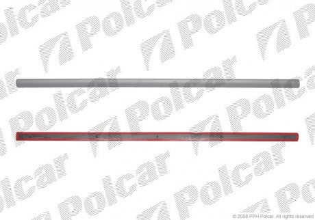 Фото автозапчастини накладка дверей лівий Volkswagen POLO, 94- (6N4853515GGRU) Polcar 95240035