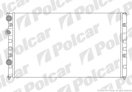 Радиатор охлаждения CORDOBA 93-99 Polcar 952408-8 (фото 1)