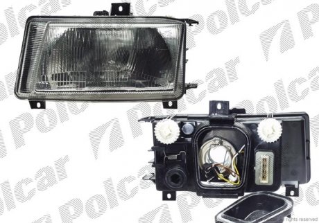 Фото автозапчастини фара основна Volkswagen CADDY II, 95- (6K5941015, WOLKPPM001) Polcar 9524096E (фото 1)